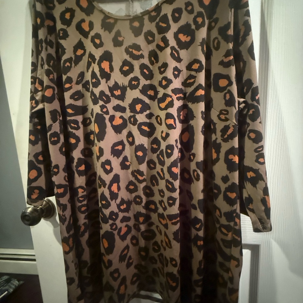 Leopard Print Tunic Top